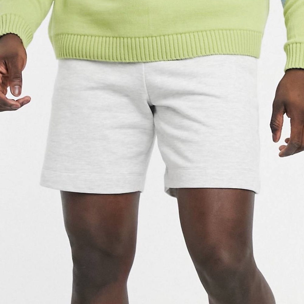 NWT COLLUSION Large Grey Marl Heather Shorts